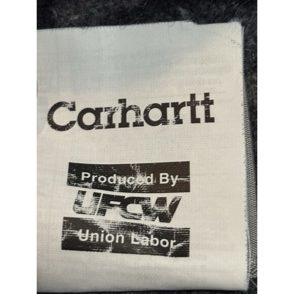 Carhartt Duck Trucker Jacket Blanket Lined Made In USA Union Labor Vintage Chore - Picture 7 of 11